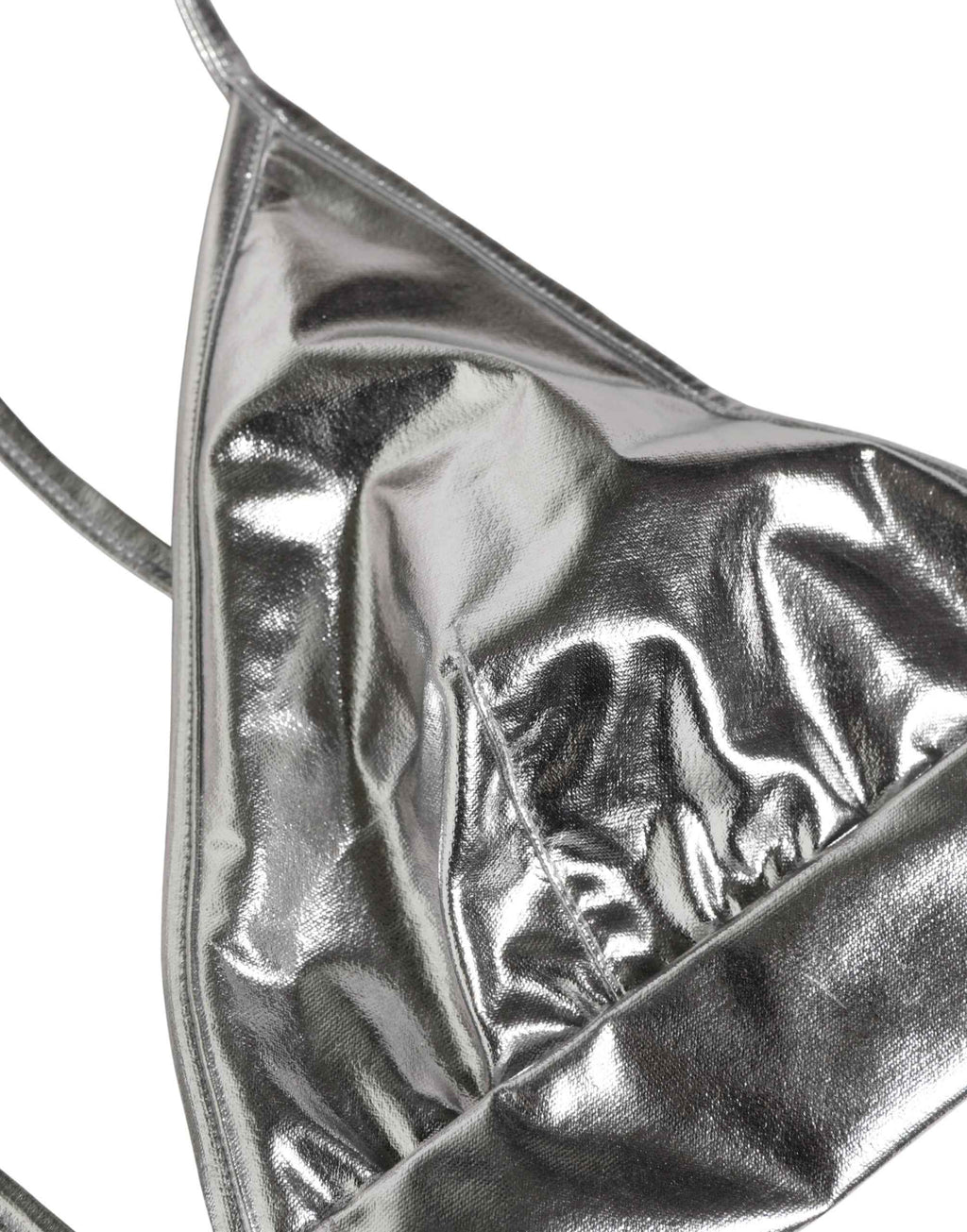 Dolce & Gabbana Metallic Silver Sleeveless Bustier Cropped Top