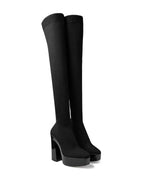 Jimmy Choo Black Fabric Over The Knee