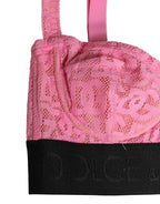 Dolce & Gabbana Pink Semi-Pad Underwire Balconette Bra Underwear
