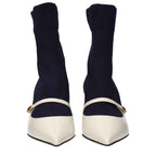 Jimmy Choo Blue Fabric Ankle Boots
