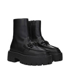 Jimmy Choo Black Leather Ankle Boots