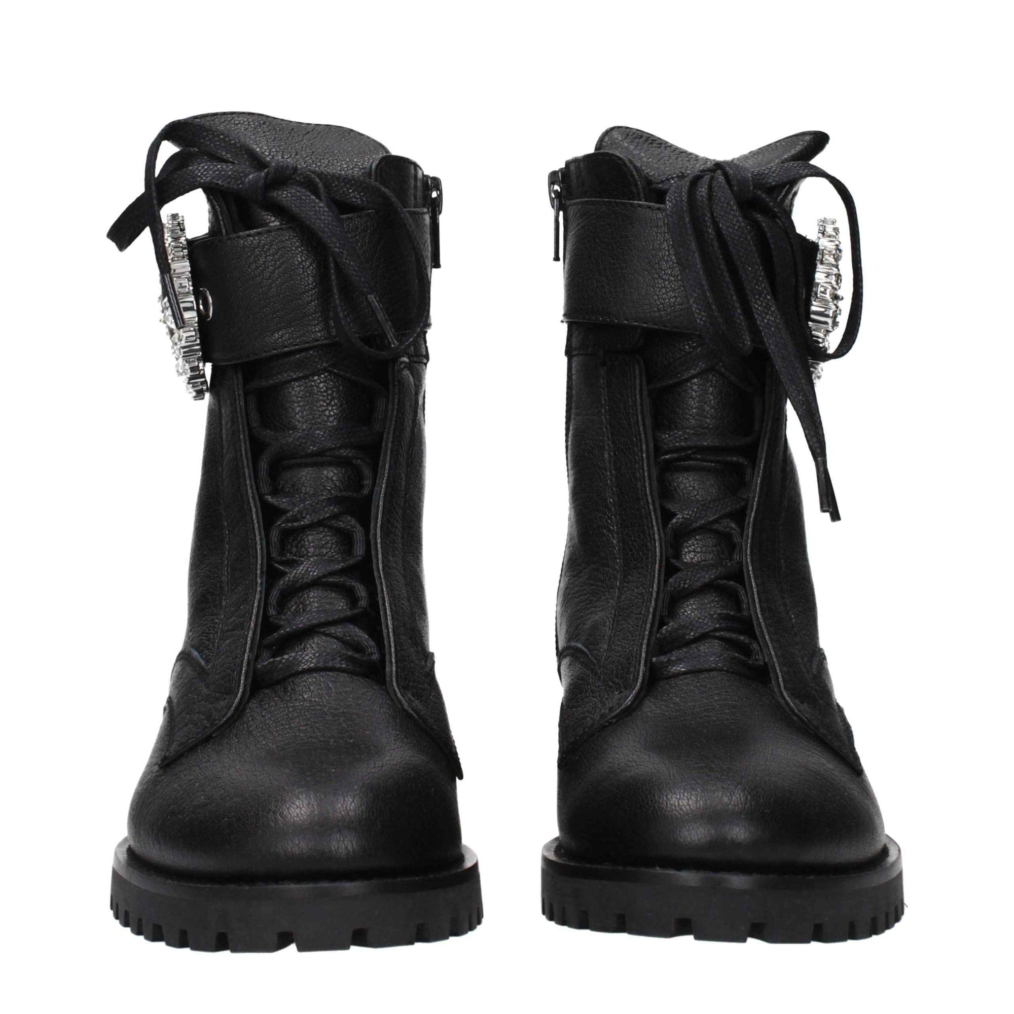 Jimmy Choo Black Leather Ankle Boots
