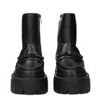 Jimmy Choo Black Leather Ankle Boots
