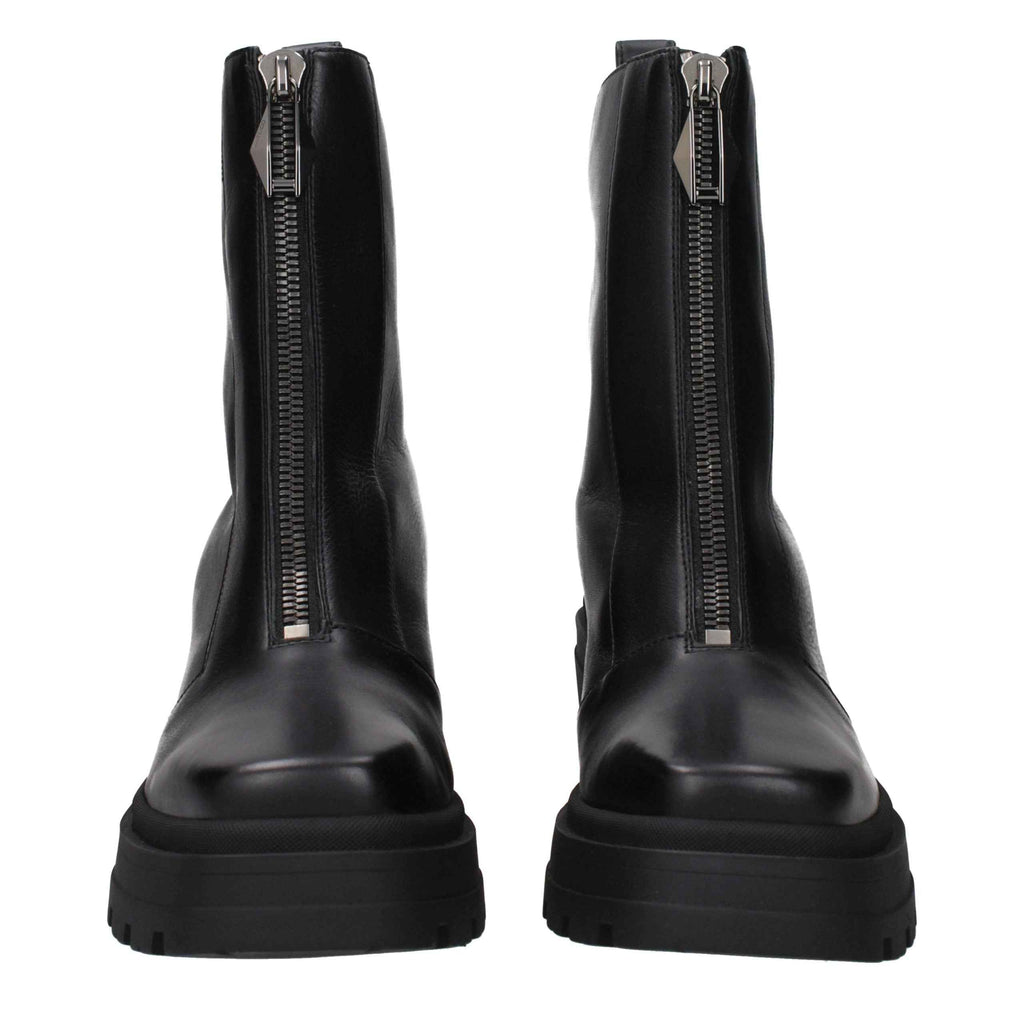 Jimmy Choo Black Leather Ankle Boots