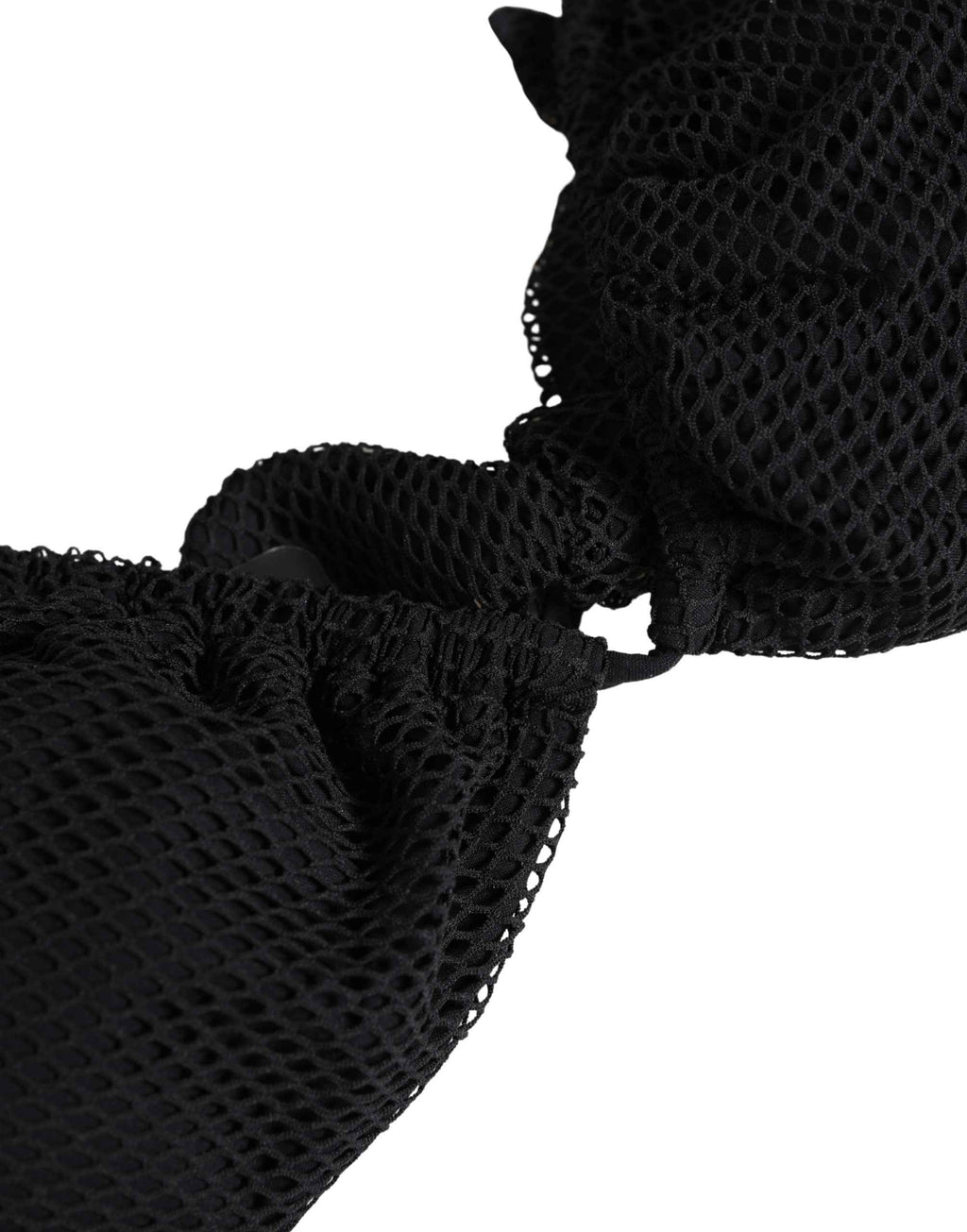 Dolce & Gabbana Black Padded Triangle Halter Bikini Top Swimwear