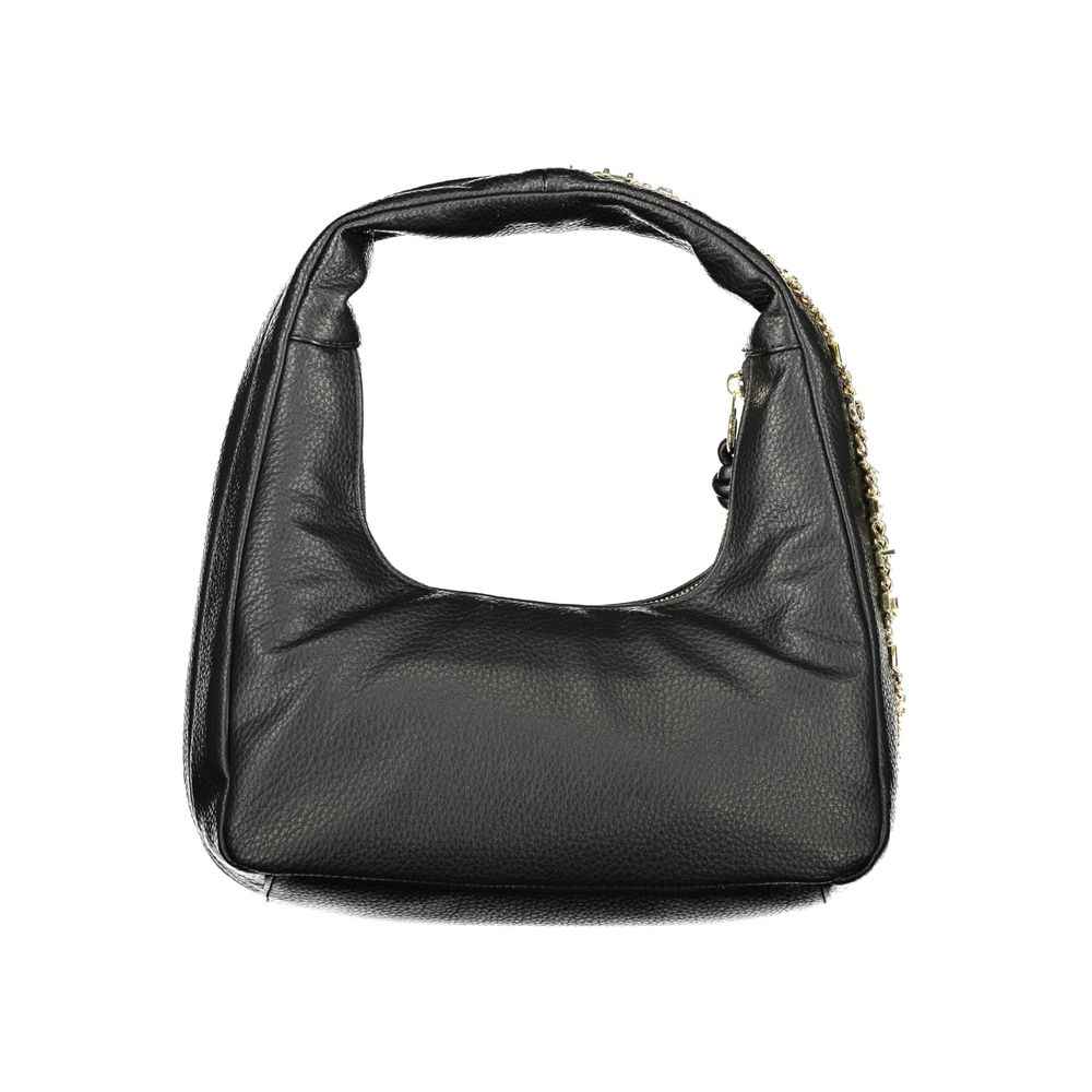 Mario Valentino Black Polyurethane Women's Bag with Handle