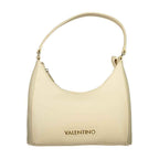 Mario Valentino Beige Polyurethane Womens Bag with Handle and Adjustable Strap