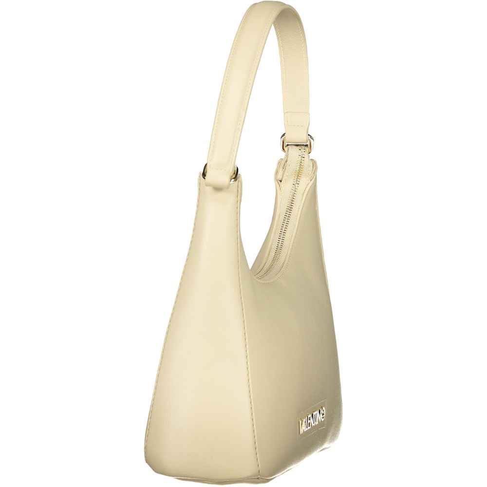 Mario Valentino Beige Polyurethane Womens Bag with Handle and Adjustable Strap