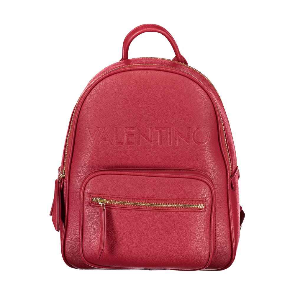Mario Valentino Red Polyurethane Women's Backpack