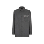 Fendi Gray Cashmere Jackets And Coat