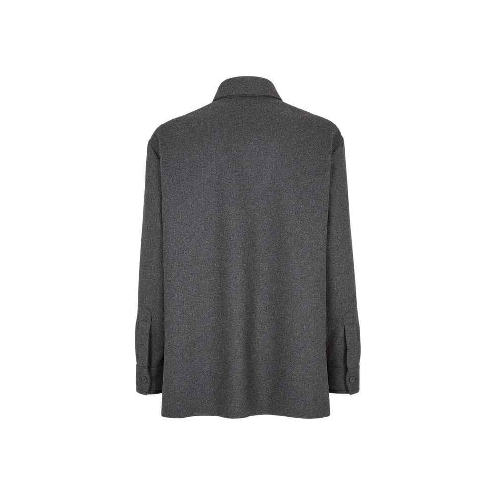 Fendi Gray Cashmere Jackets And Coat