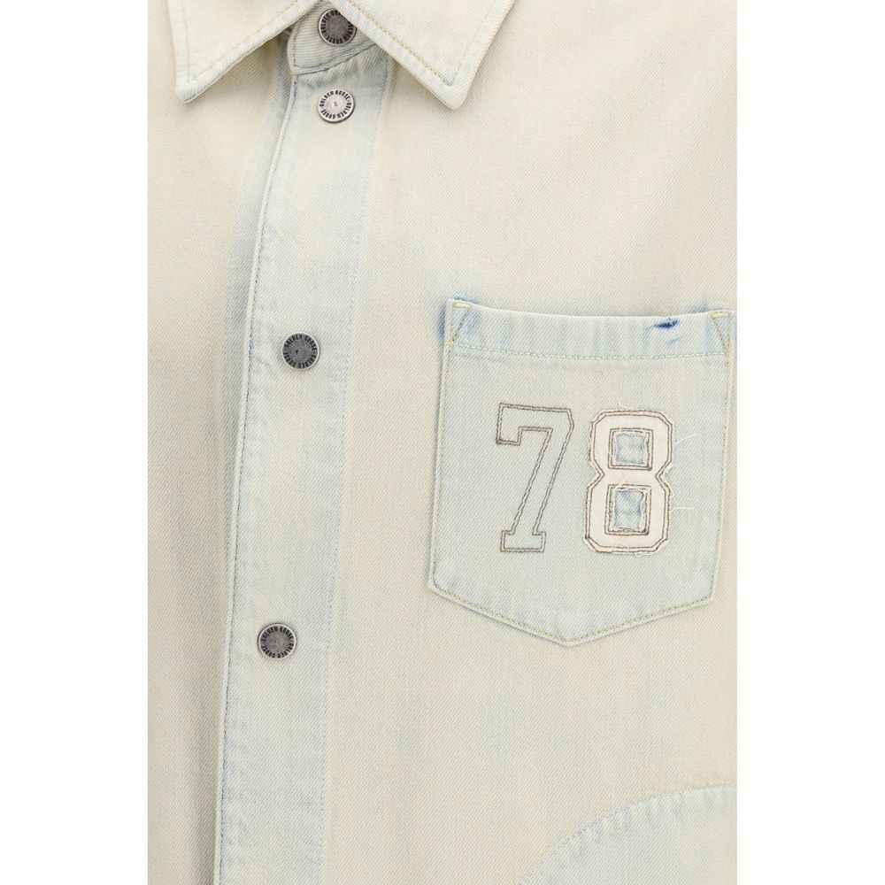 Golden Goose Beige Cotton Denim Jacket