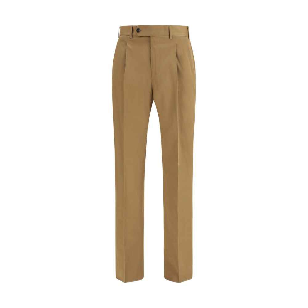PT Torino Brown Cotton Casual Pants