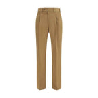 PT Torino Brown Cotton Casual Pants