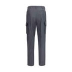 Lardini Gray Linen Cargo Pants
