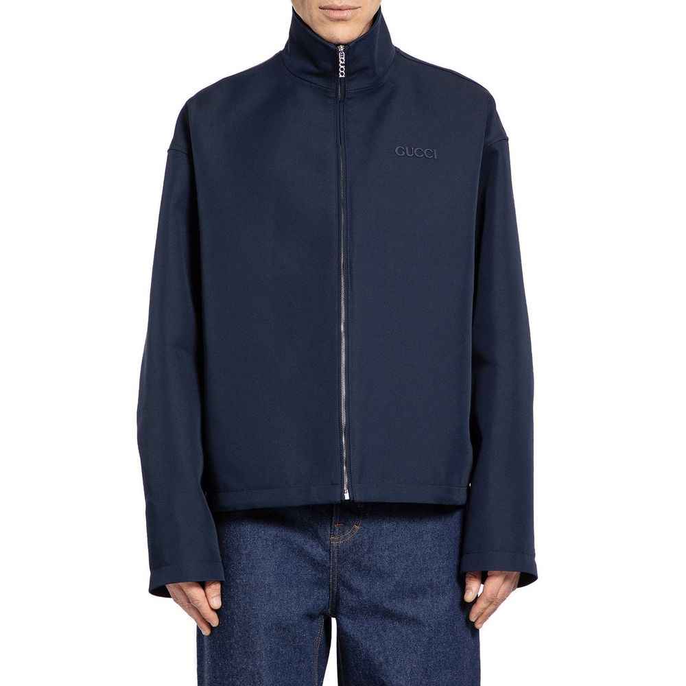 Gucci Blue Marabou Coat