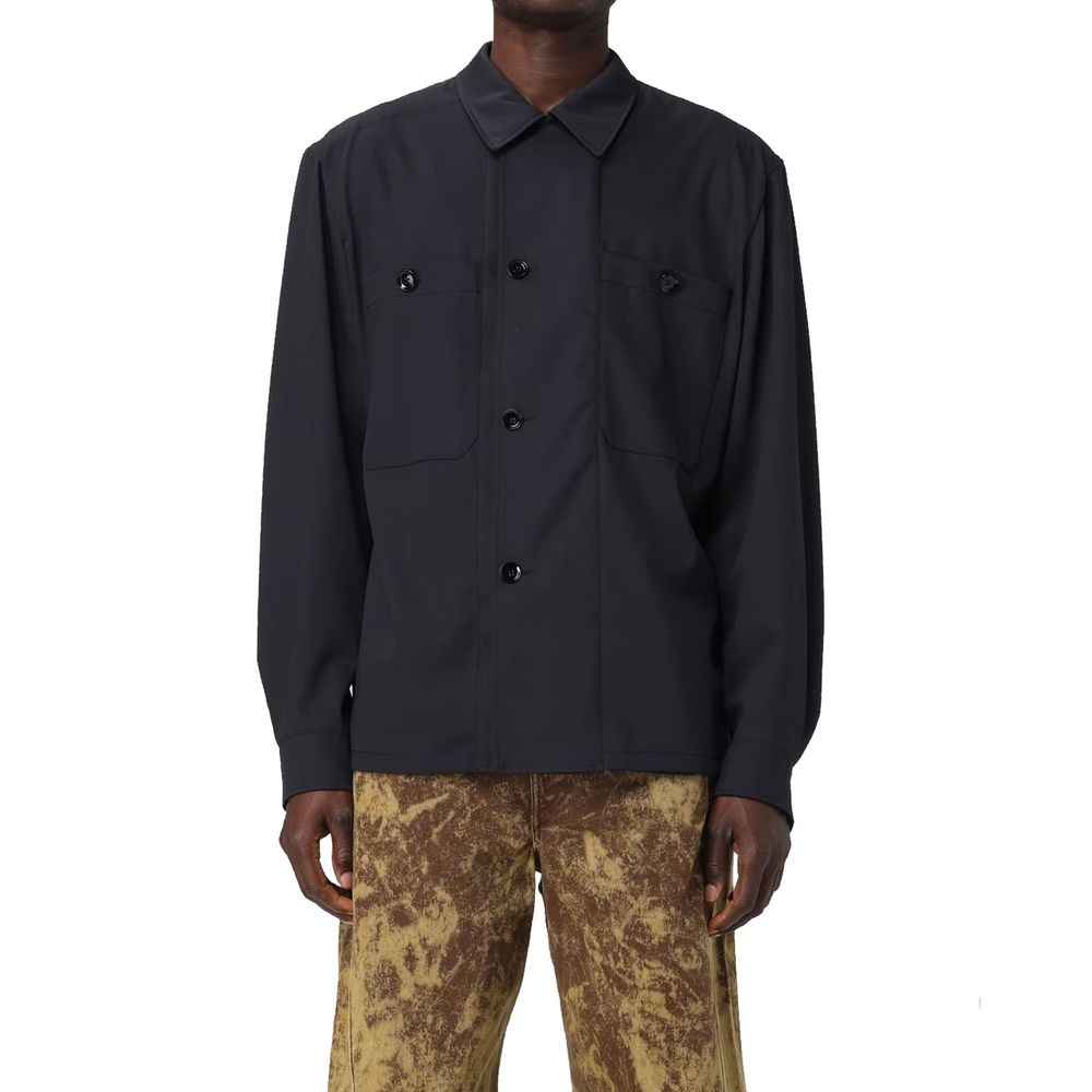 Lemaire Black Virgin Wool Coat
