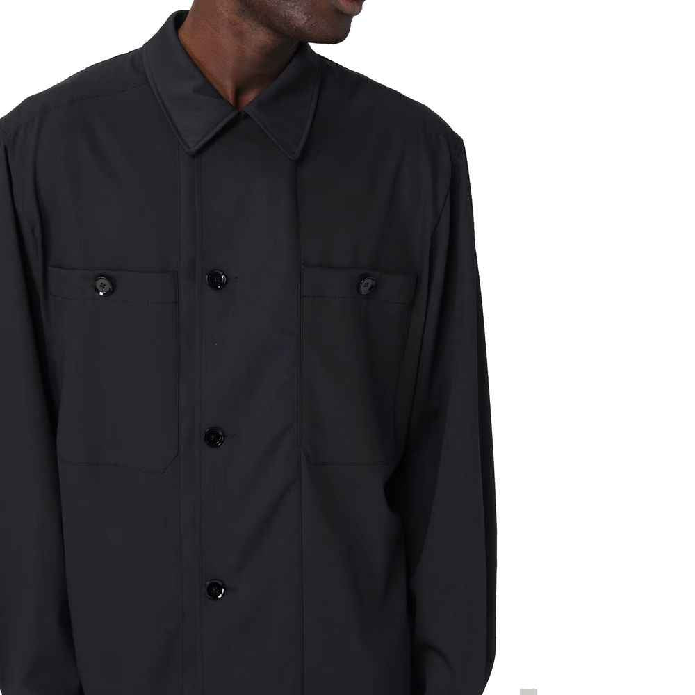 Lemaire Black Virgin Wool Coat