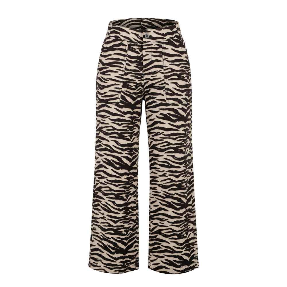 Street One Brown Viscose Casual Pants