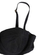 Dolce & Gabbana Black Nylon Padded Balconnet Brassiere Underwear