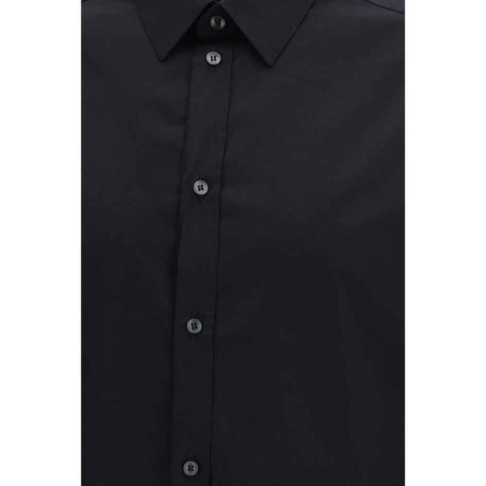 Dolce & Gabbana Black Cotton Dress Shirt
