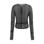Rick Owens Black Nylon Blouse