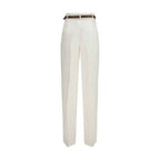 Max Mara Beige Linen Casual Pants
