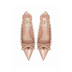 Valentino Garavani Beige Calfskin High Heel Pumps