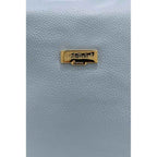 Baldinini Trend Blue Cowhide Clutch Bag