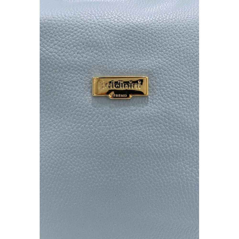 Baldinini Trend Blue Cowhide Clutch Bag