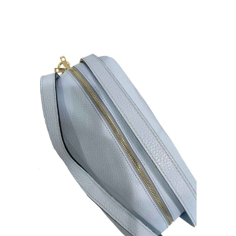 Baldinini Trend Blue Cowhide Clutch Bag