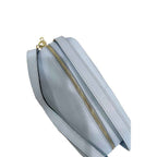 Baldinini Trend Blue Cowhide Clutch Bag