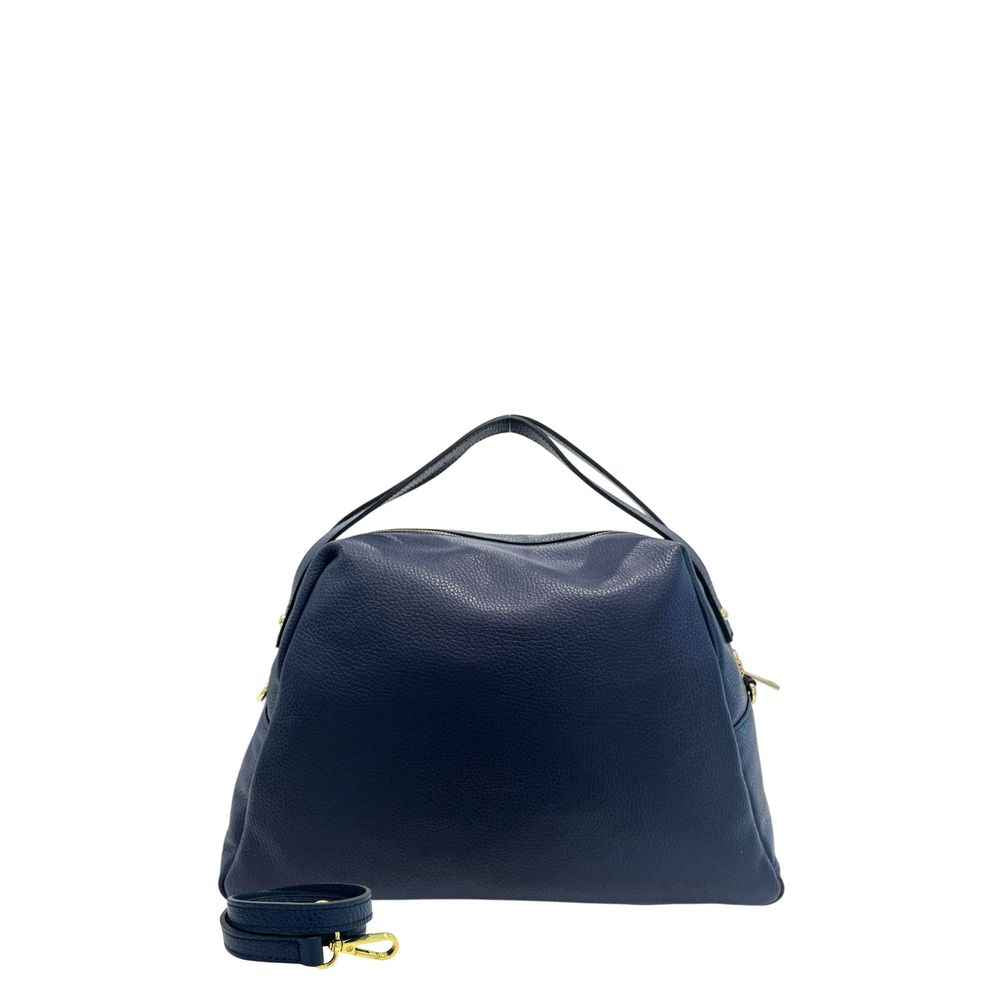 Baldinini Trend Blue Cowhide Clutch Bag
