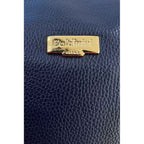 Baldinini Trend Blue Cowhide Clutch Bag