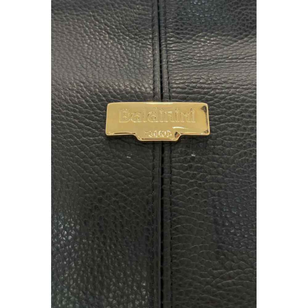 Baldinini Trend Black Cowhide Clutch Bag