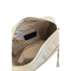 Baldinini Trend Beige Cowhide Crossbody Bag