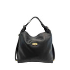 Baldinini Trend Black Cowhide Backpack