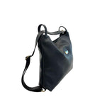 Baldinini Trend Black Cowhide Backpack
