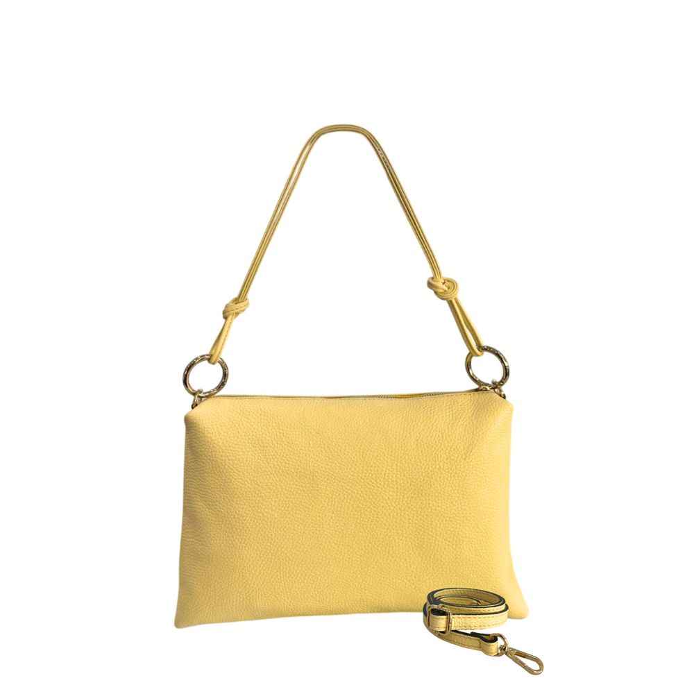 Baldinini Trend Bicolor Cowhide Clutch Bag