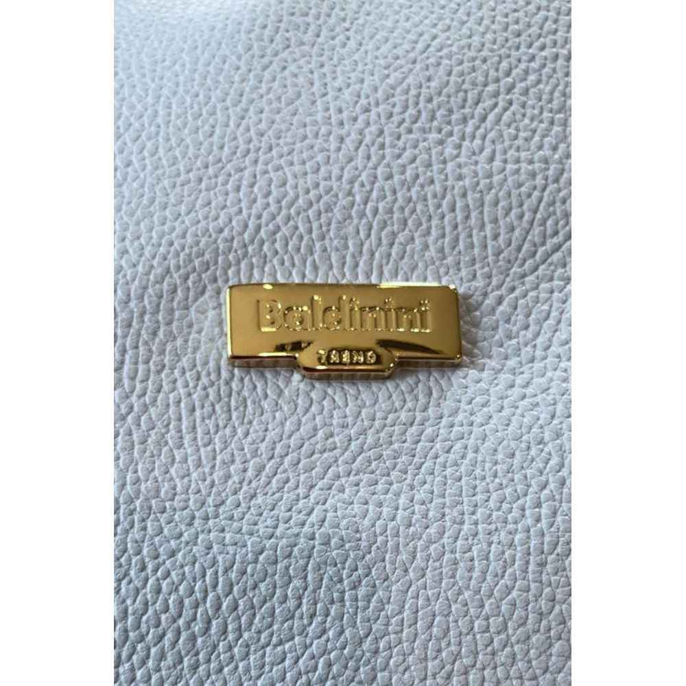 Baldinini Trend Blue Cowhide Clutch Bag