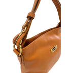 Baldinini Trend Brown Cowhide Clutch Bag