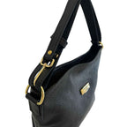 Baldinini Trend Black Cowhide Clutch Bag
