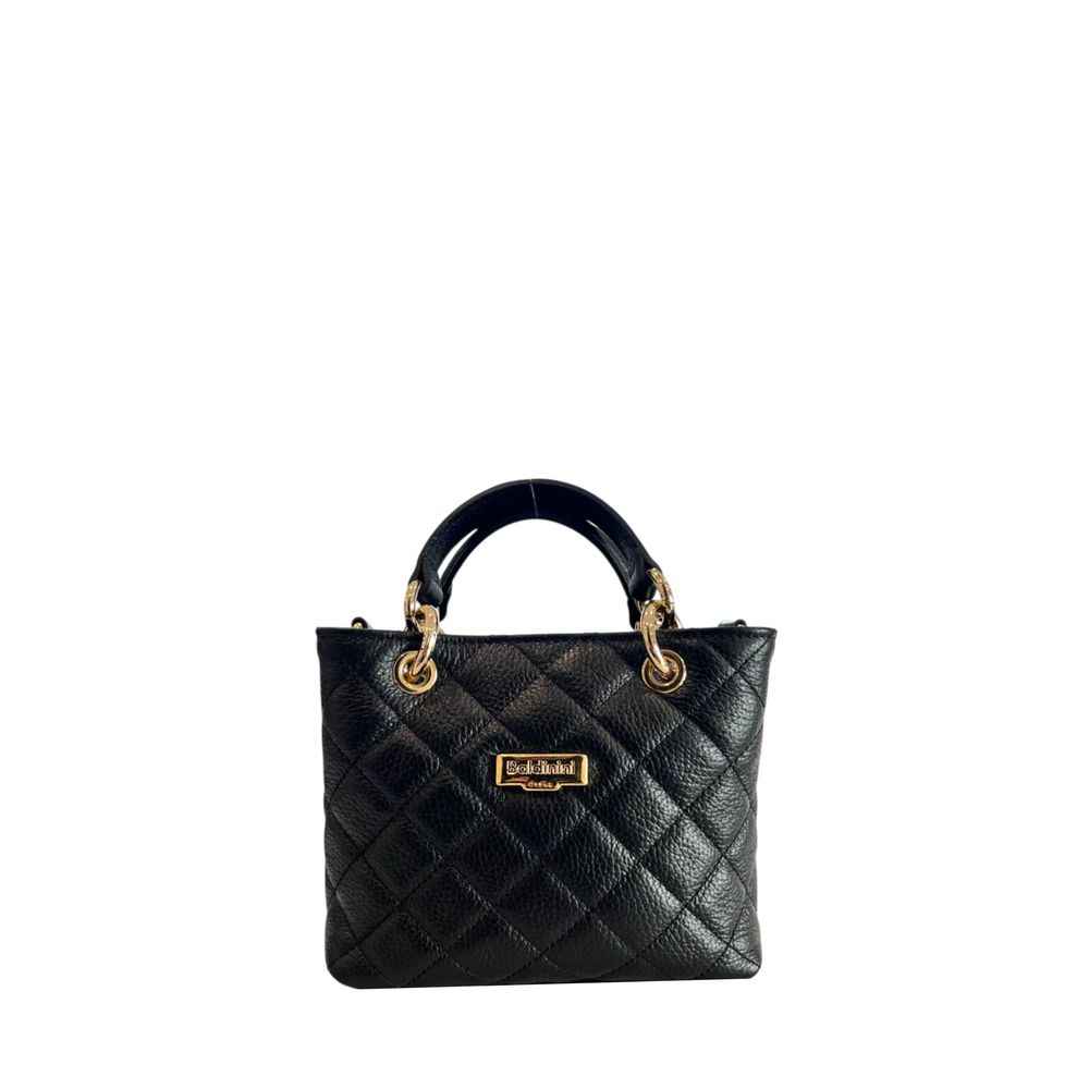 Baldinini Trend Black Cowhide Shoulder Bag