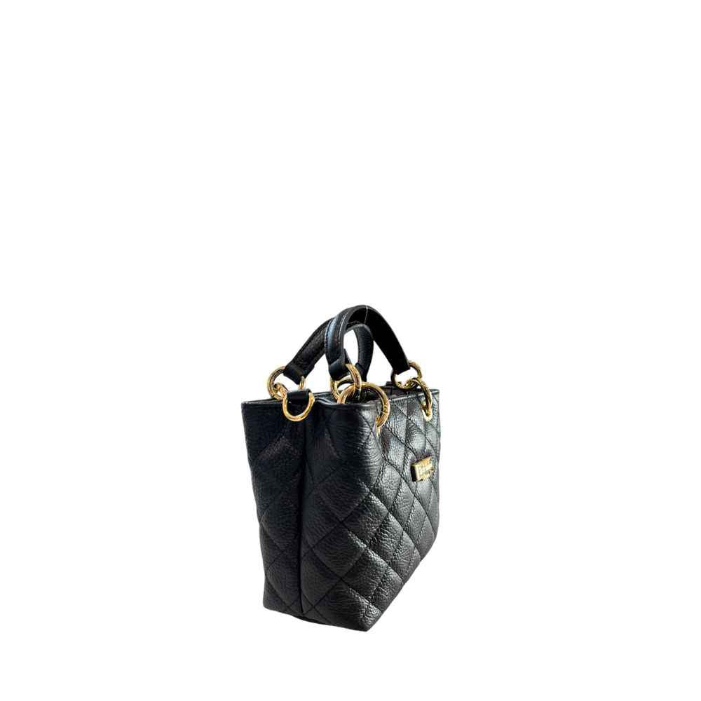 Baldinini Trend Black Cowhide Shoulder Bag