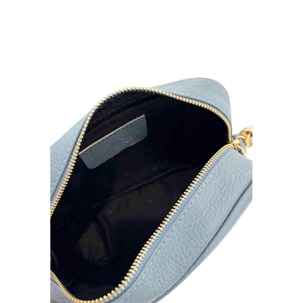 Baldinini Trend Blue Cowhide Crossbody Bag