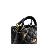 Baldinini Trend Black Cowhide Shoulder Bag