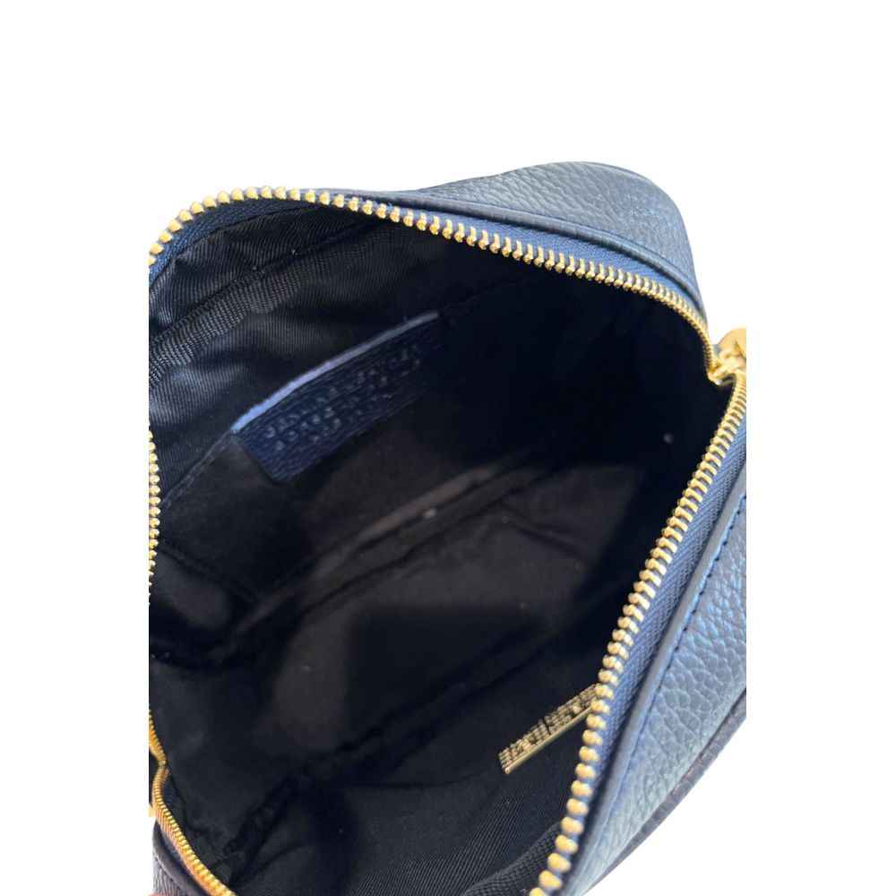 Baldinini Trend Blue Cowhide Crossbody Bag
