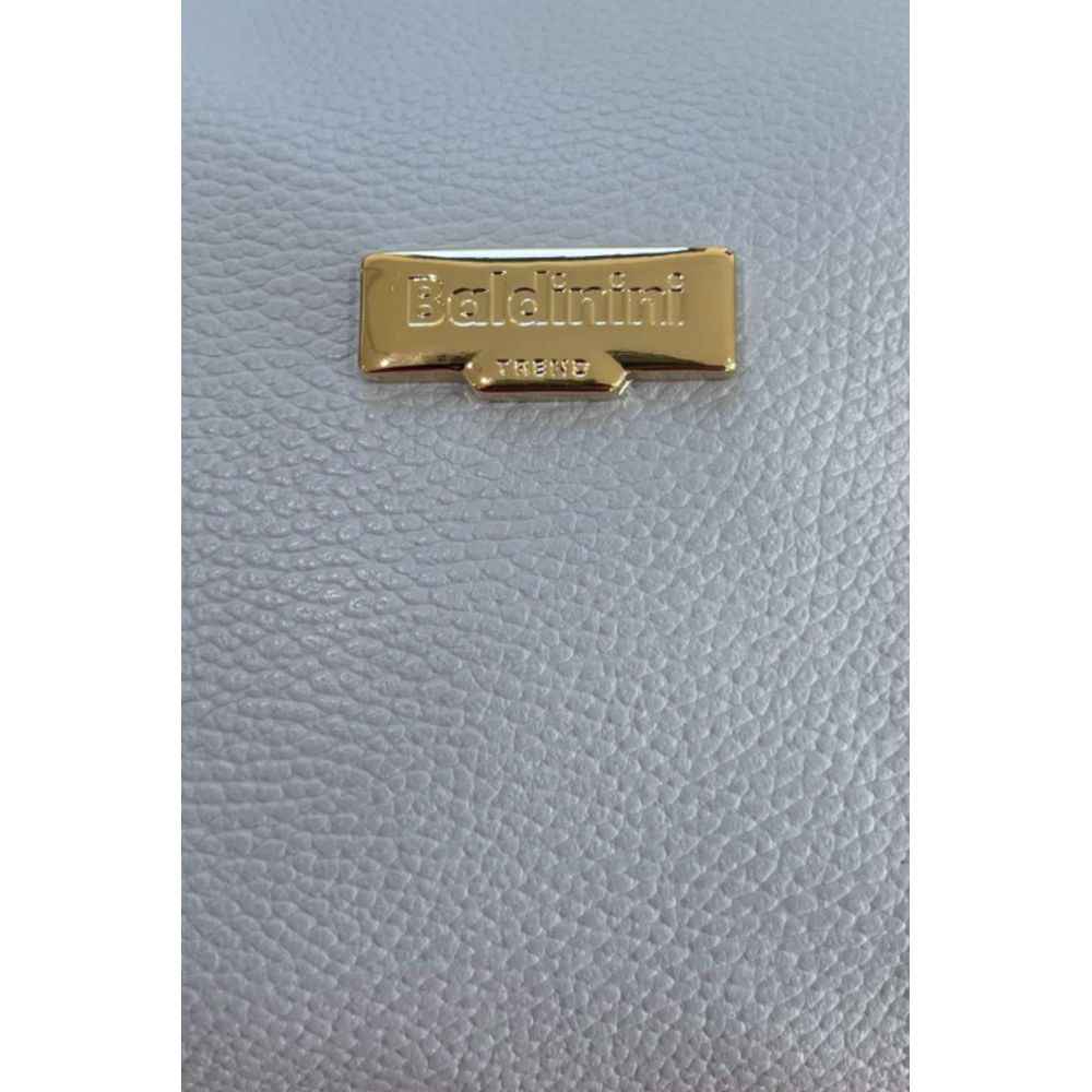 Baldinini Trend Blue Cowhide Clutch Bag