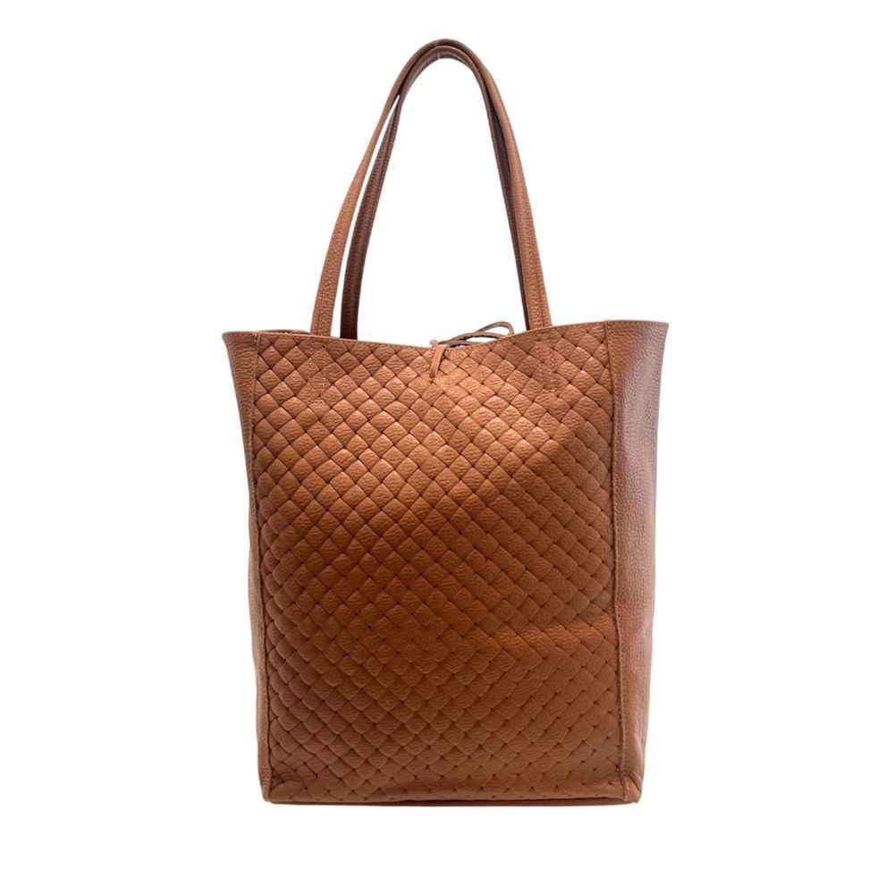 Baldinini Trend Brown Cowhide Clutch Bag