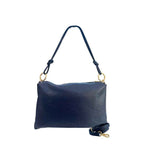 Baldinini Trend Blue Cowhide Clutch Bag